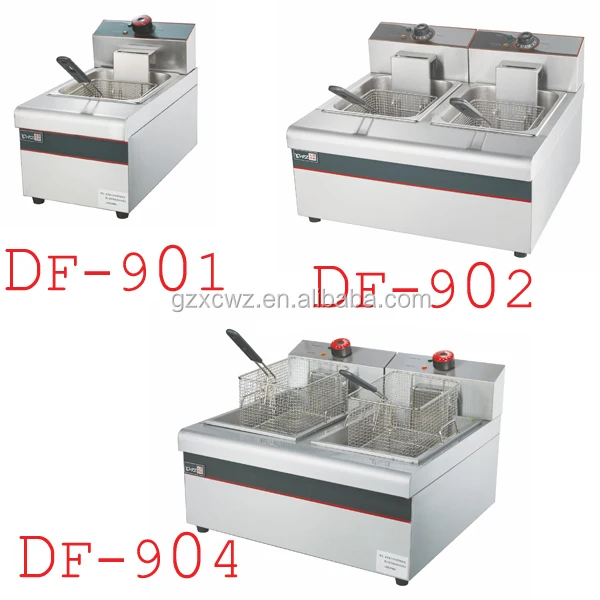 2018 China hot sale Factory Wholesale Electric 1 Tank 2 Basket Commercial Kfc Deep Fryer