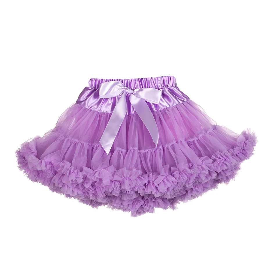 
Fashion summer fluffy rainbow colorful lace baby girl tutu skirt 