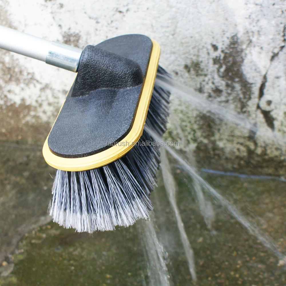 2 meters automatic car wash brush with soft bristle and easy used on/off switch flow through