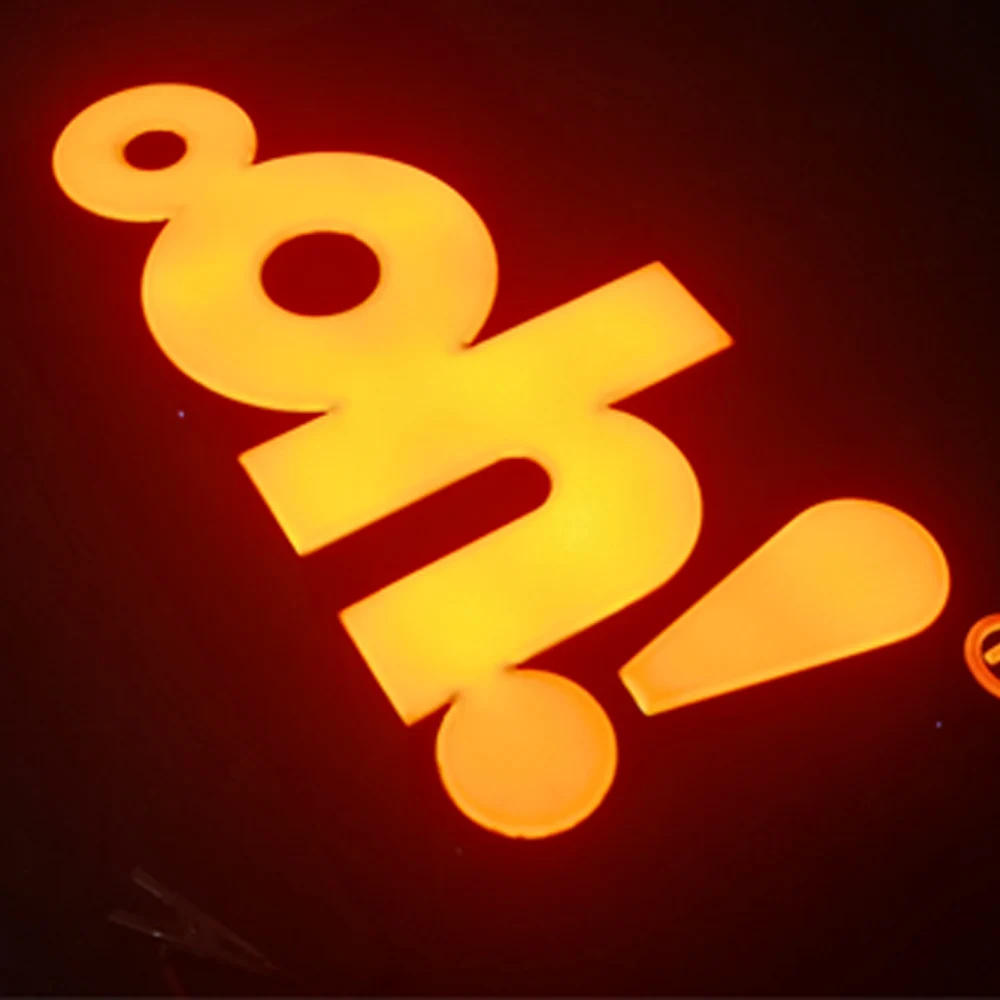 3D shop front name led channel letter sign