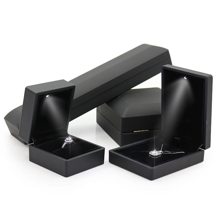 
Popular Ring Pendant Necklace Led Light Jewelry Box jewelry packaging box 
