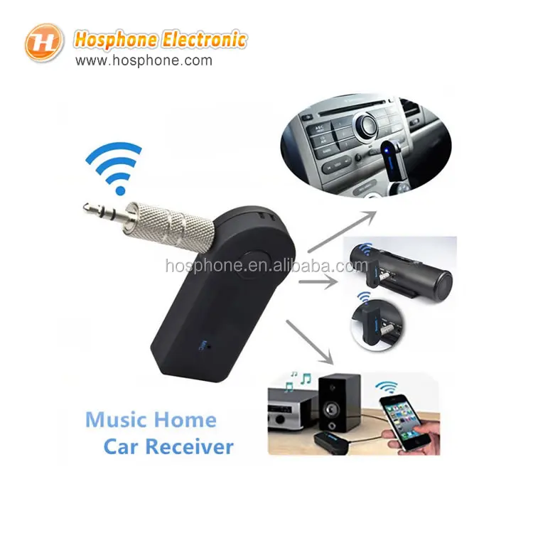 Wireless BT Receiver 3.5mm AUX Audio Stereo Music Home Car Receiver Adapter Mic  BT-Receiver BT350