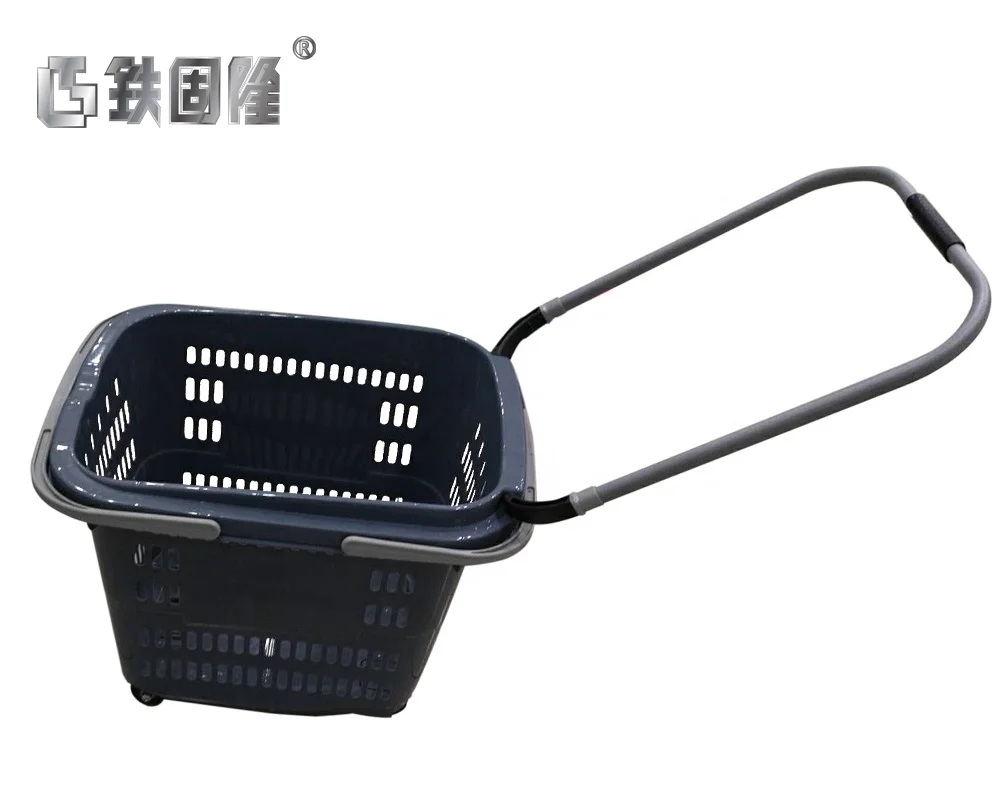 Convenience store retail store supermarket market with wheels convenient shopping basket