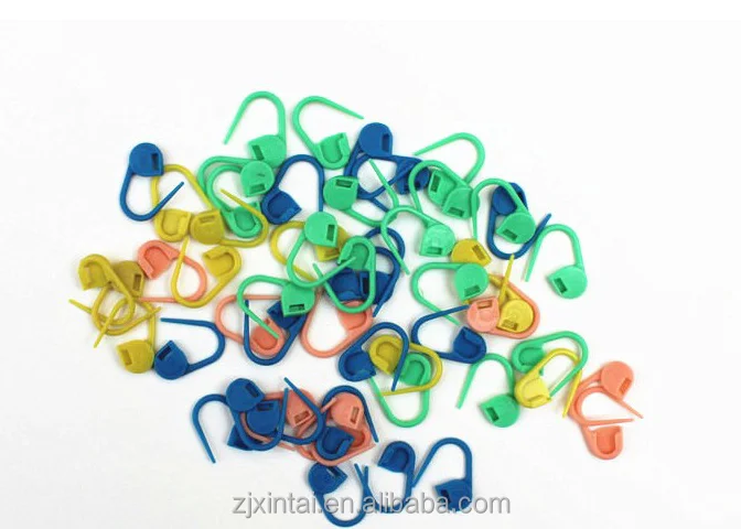 Wholesale colorful DIY knitting tool plastic safety pins