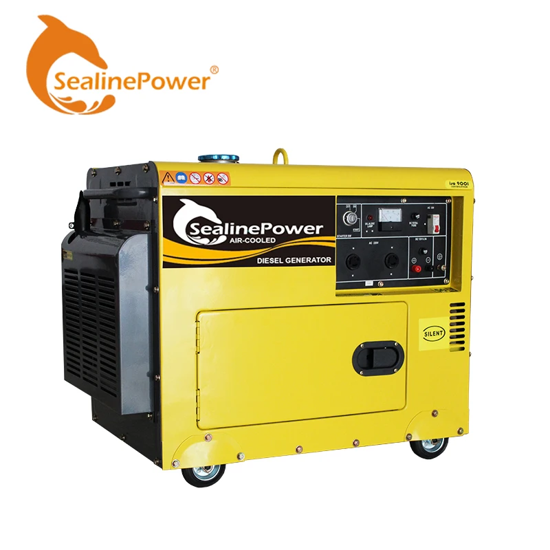 Для домашнего использования 2-10KVA с воздушным охлаждением дизельные генераторы silent 5kw дизель-генератор