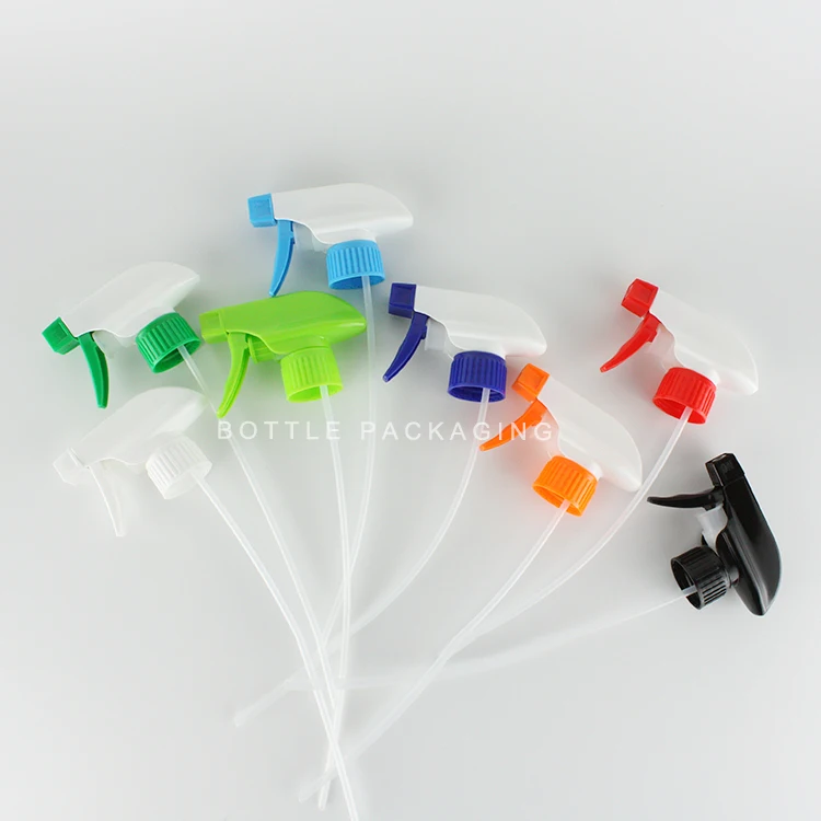 Round White Plastic Bottle HDPE 500ml Trigger Spray Bottle Detergent Bottles