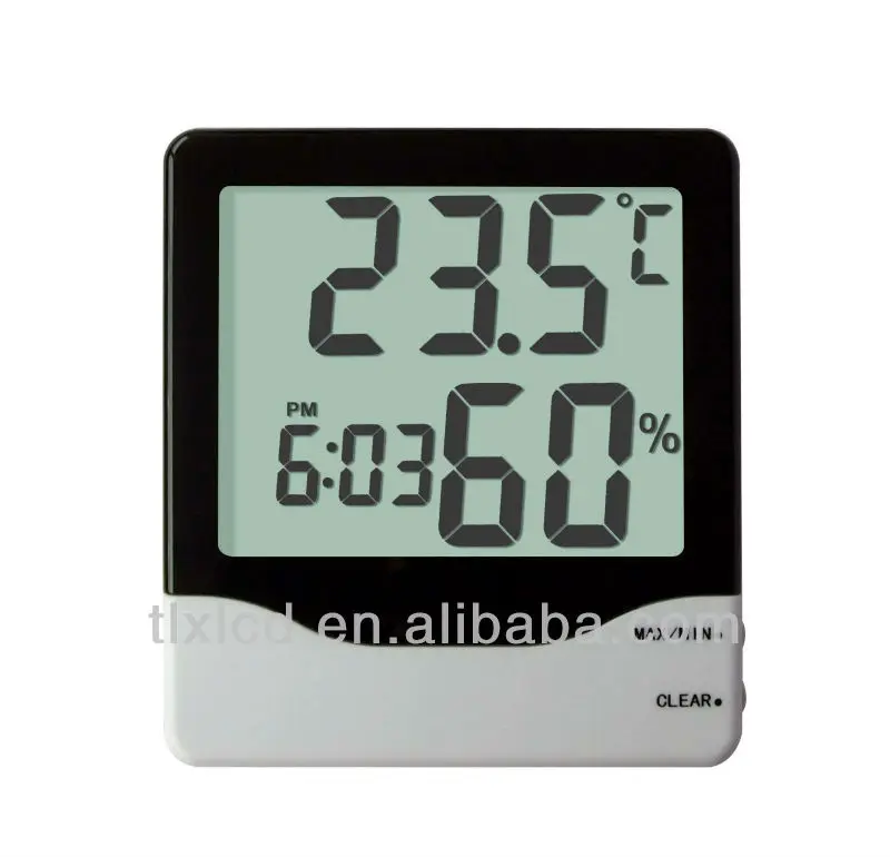 Три-в-одном помещении термометр гигрометр Барометр Часы