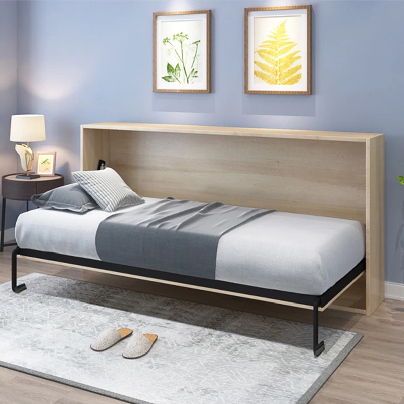 2018 Hottest China Factory Metal Frame Folding Bed Single Hidden Bed Wall Bed