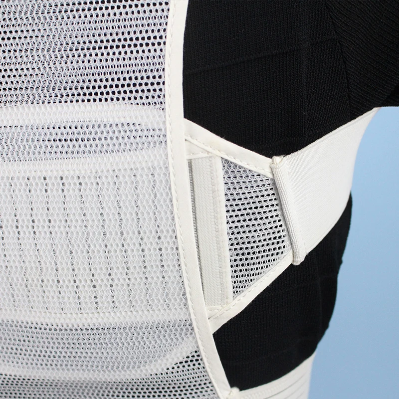 Custom adjustable white  clavicle support brace posture corrector