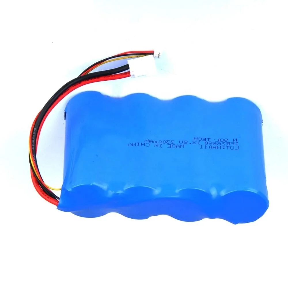 Lithium Iron Phosphate Battery Pack 12.8V 3300mAh with Protection Deep Cycle 12V LiFePO4 Batteries Long Cycle Life A+ Grade