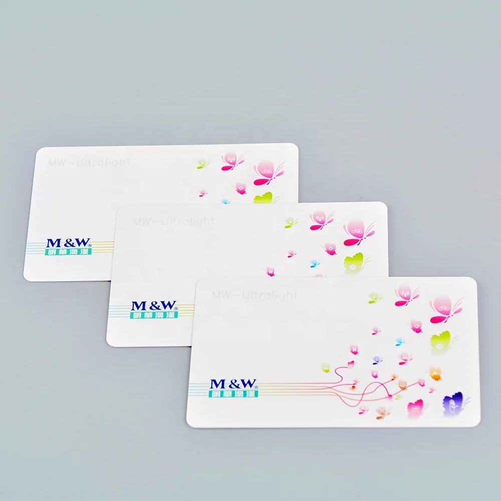 Cheap Door Lock Card Blank White PVC Smart Chip Card Ultralight EV1