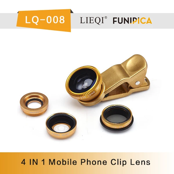 Смартфон камеры 4-в-1 ip 0.65 широкоугольный и 180 град. рыбий глаз и CPL и макро-объектив с оптическим стеклом