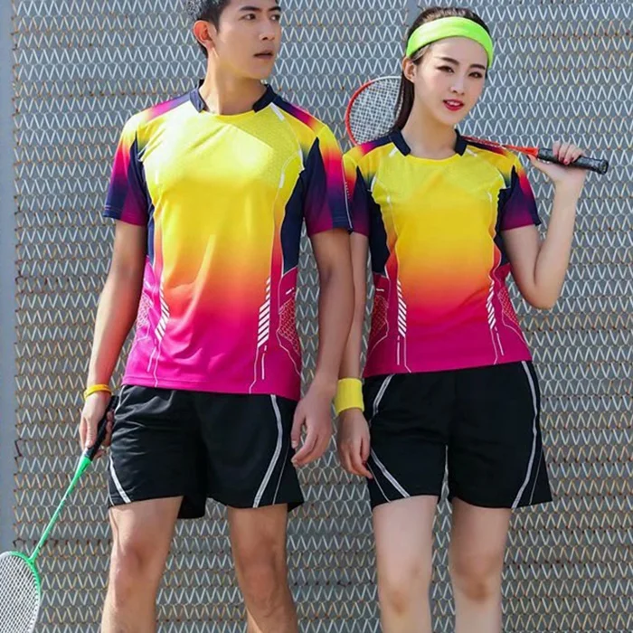 Sublimation Badminton Jersey Custom logo Tennis Shirt Club Team Sports Uniform
