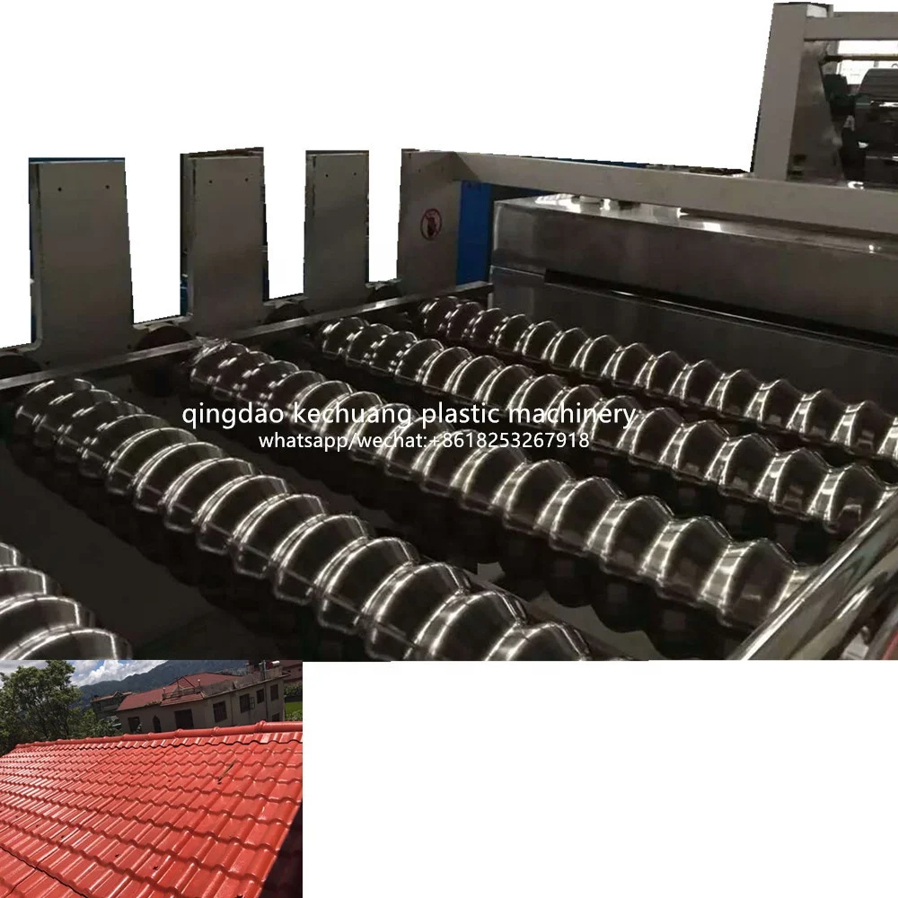 PLASTIC PVC roof tile corrugated sheet production line extrusion machine