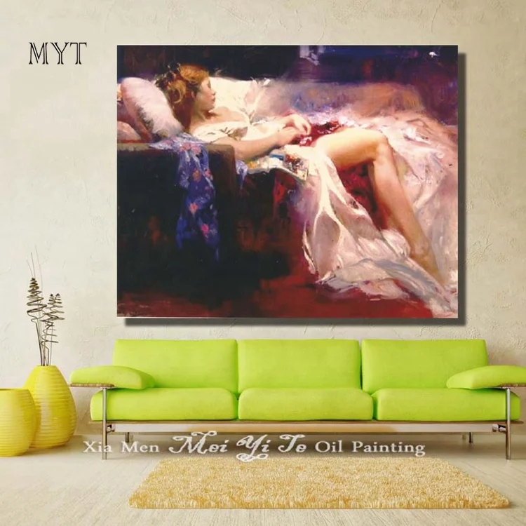 
 MYT Сексуальная китайская девушка Обнаженная женщина живопись голые девушки стена холст искусство Декор  