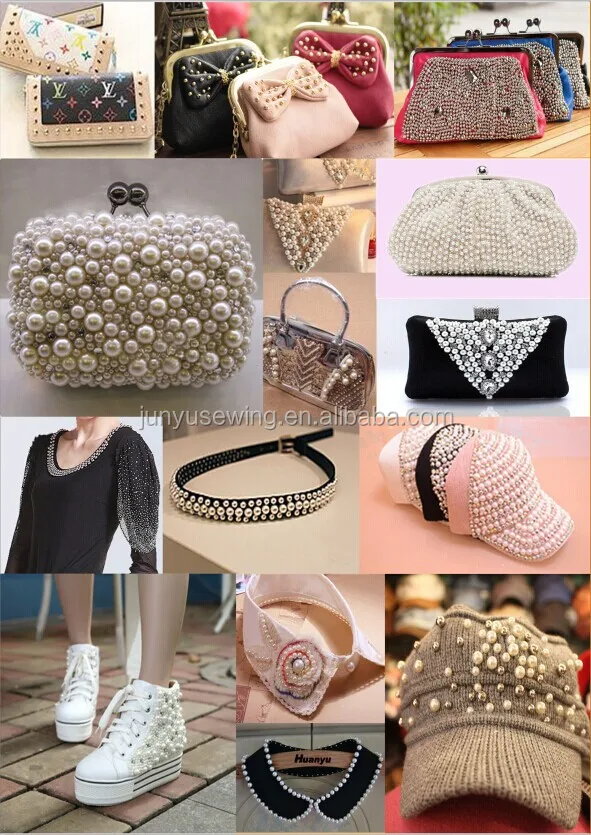 Горячие продажи одежды машина для перл крепления