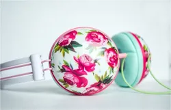 Simple Design Comfort Earbuds Headphones Promotion Wired Headset With Transfer  Printing For Kids