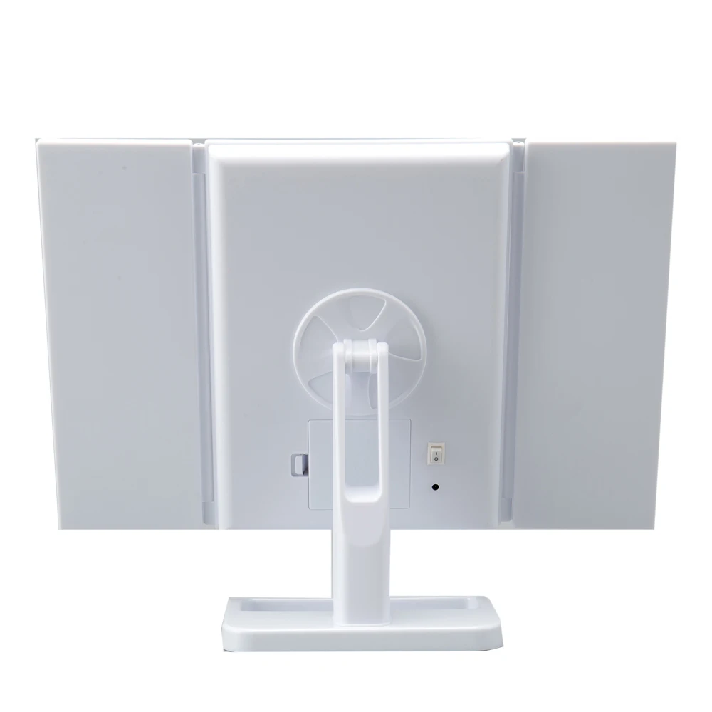 Tri-folding 3 Way Cosmetic Lighted LED Magnification Makeup Vanity Magnifying Mirror With 2X 3X Lights Make up Magnifier