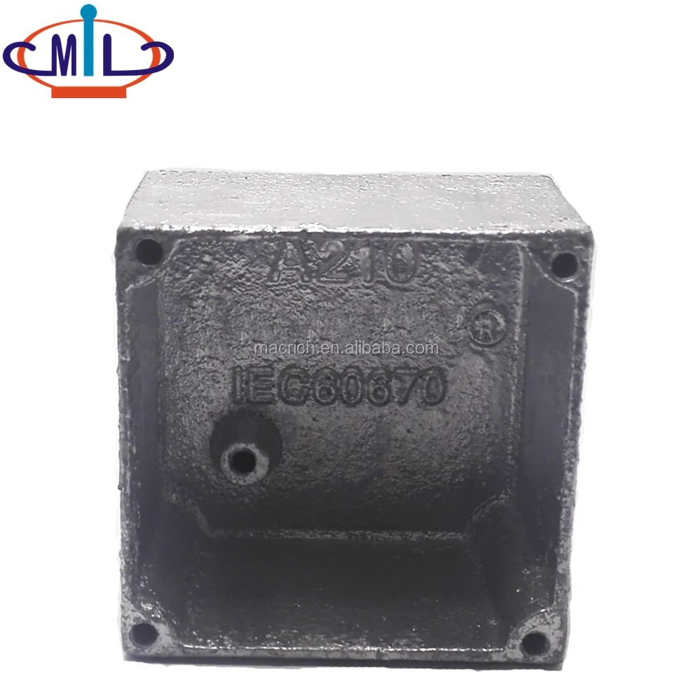 
3x3 Casting Galvanized Cast Iron IP30 Electric Switch Box 