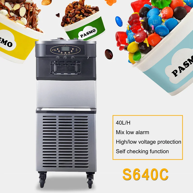 Машина для производства мороженого Pasmo S640C с тремя вкусами