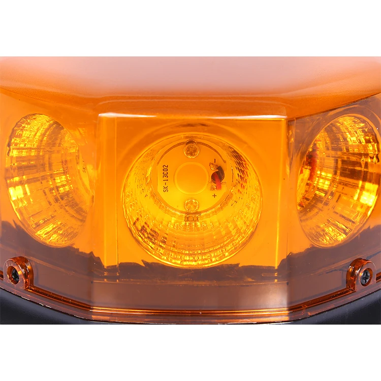 DC 12V 24V Led amber Road safety traffic emergency warning magnetic rotating beacon
