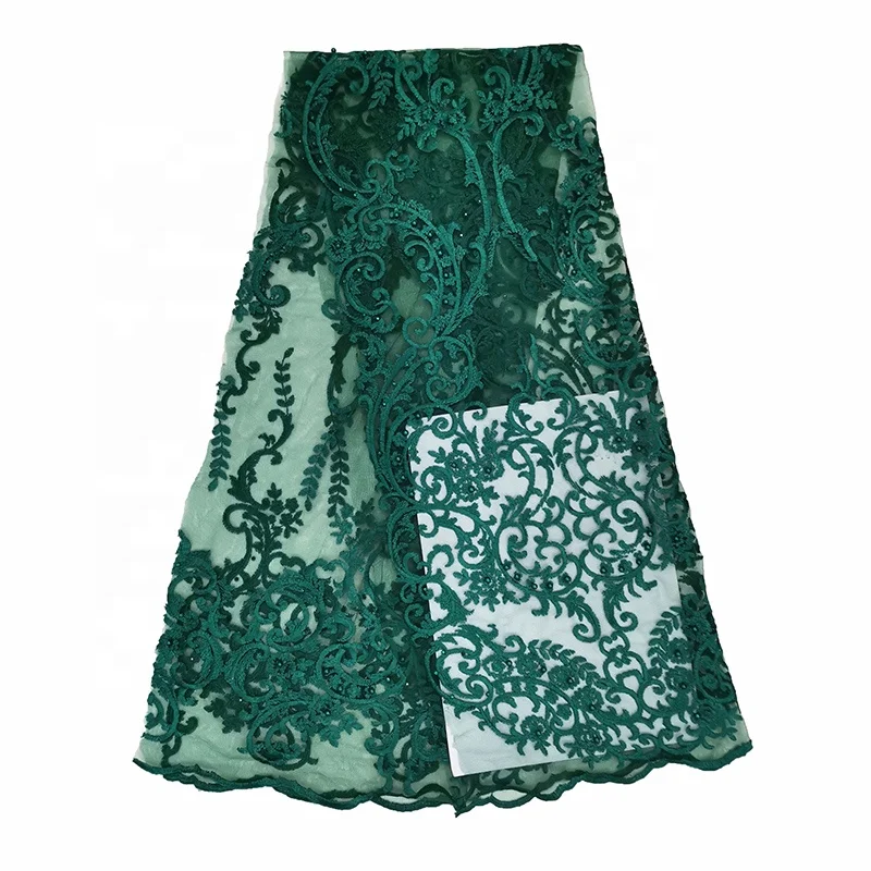 guangzhou bestway cheap african embroidered burgundy lace fabric