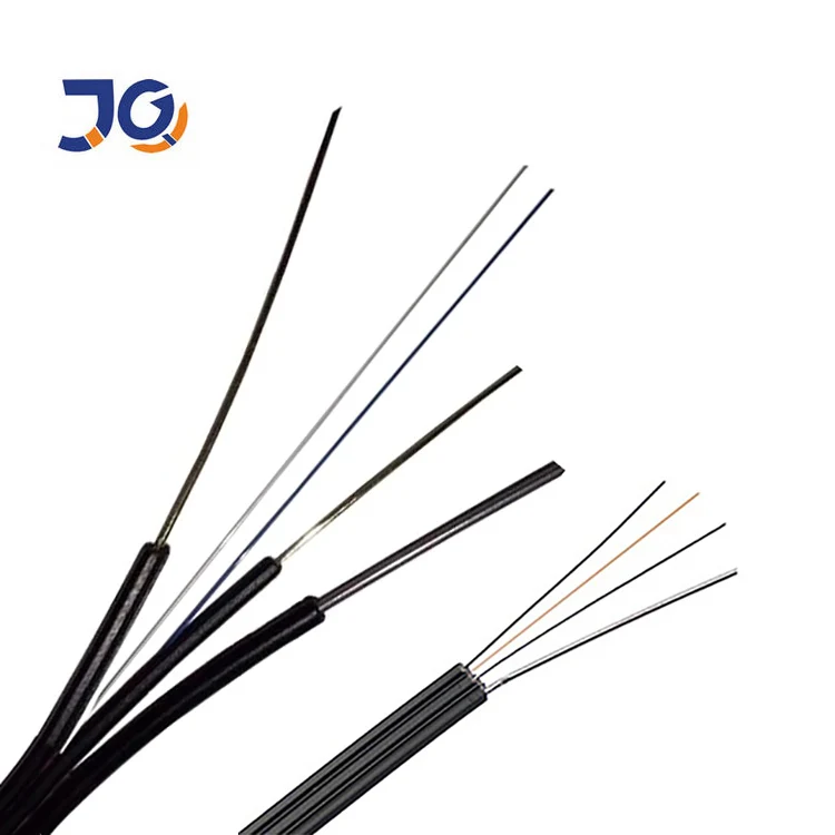 FTTH Fiber Drop Cable G657A2 Drop Cable De Fibra OFC 1/2/4 Threads