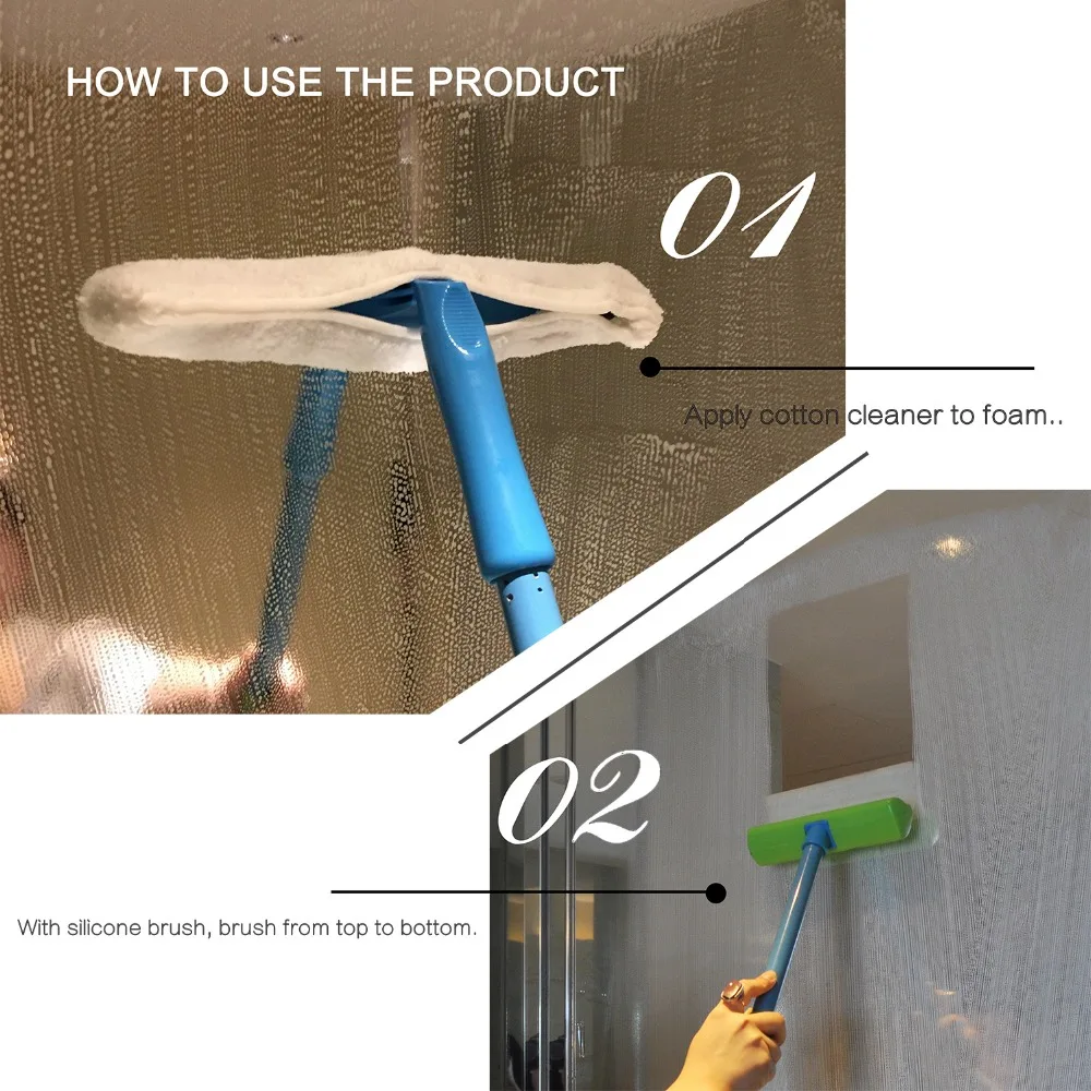 silicone window squeegee, telescopic window cleaner as seen on TV, car silicone squeegee