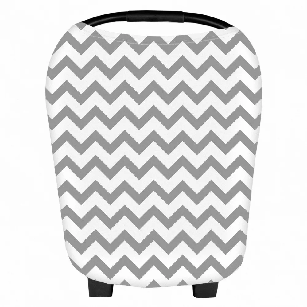 Stretchy Multi-use Baby Car Seat Canopy Nursing Shopping Cart Cover with zipper window