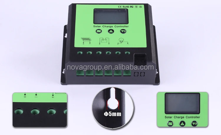 40A шим контроллер заряда 12 / 24 / 48 В