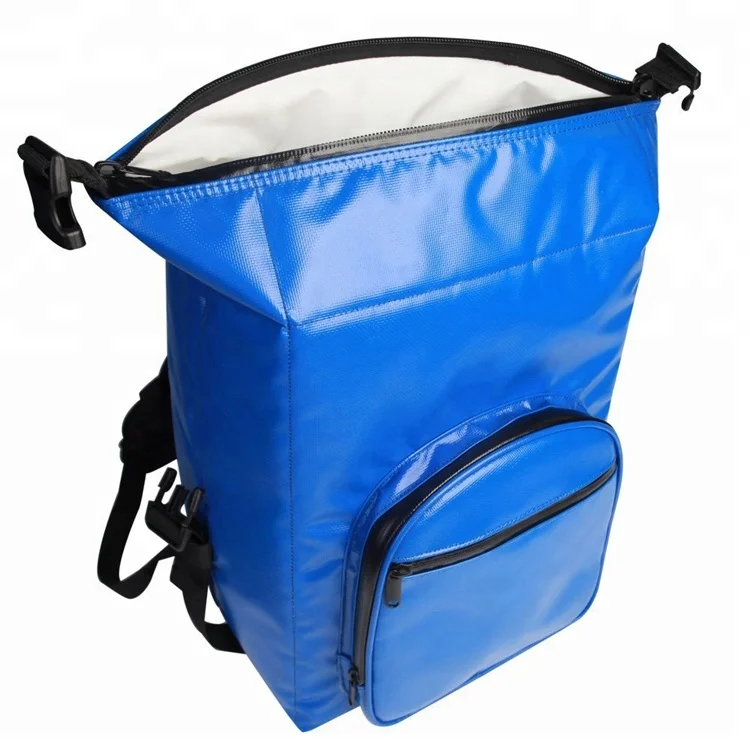 Сверхмощный рюкзак с рулонным верхом и закрытой подкладкой из ПЭВА 500D, водонепроницаемый рюкзак-холодильник из ПВХ с ланч-боксом
