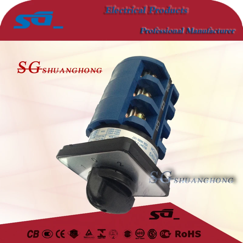 LW26 Rotary change over Switch Cam selector switch universally application rotary paddle level switch