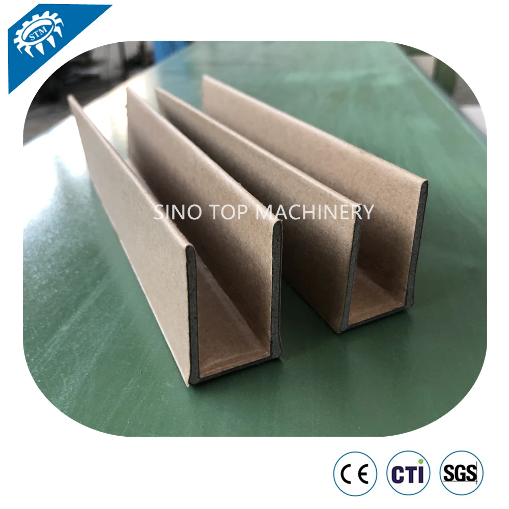 Kraft paper angle board making machine for cartons and furniture protecting