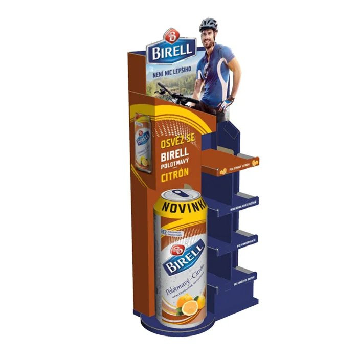 Cost-effective Paper Pos/pop Rack Energy Drinks Corrugated Cardboard Fsdu Display
