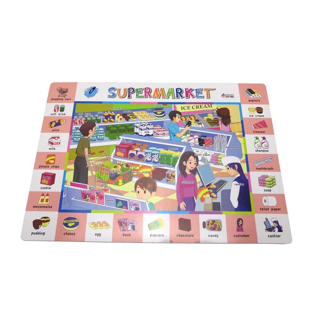 Custom Children English Alphabet Chart Language Translation Pen Learning Machine