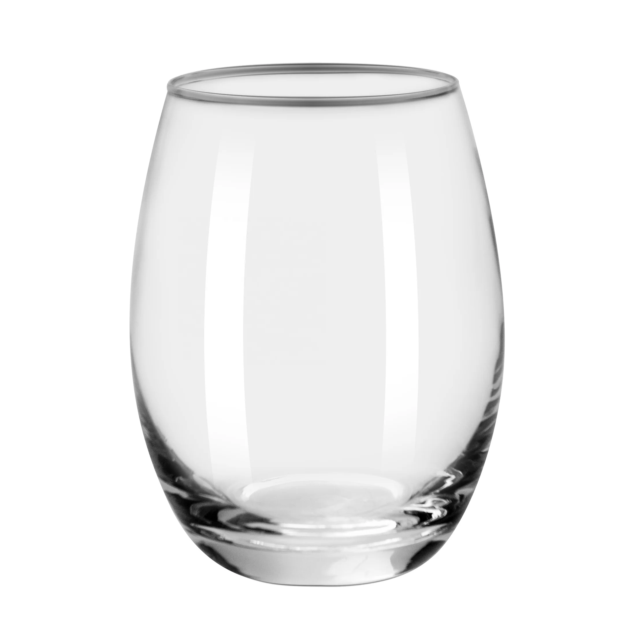 wholesale bulk vintage round stemless wine glass whisky salto  drinking glasses
