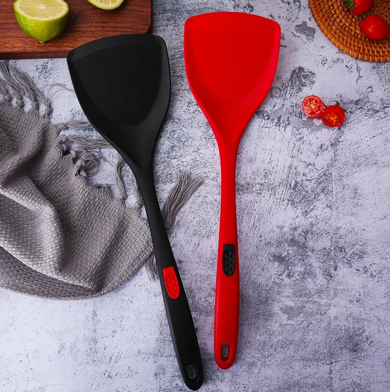 Silicone Spatula,600F High Heat Resistant Premium Silicone Turner,Non-stick Kitchen Fry Spatulas Cooking Utensil