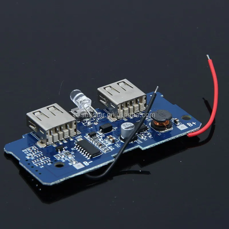 5V 2A Power Bank Charger Board Charging Circuit Board Step Up Boost Power Supply Module Dual USB Output