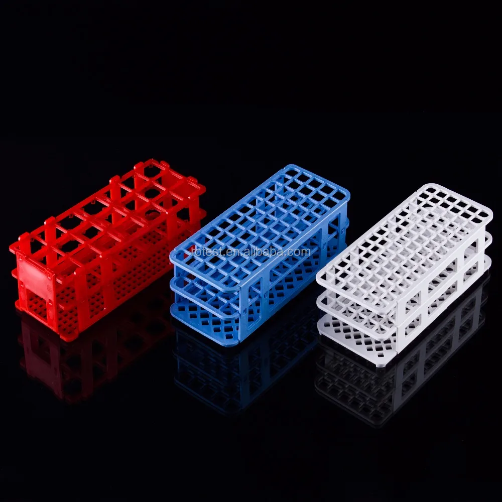 High Quality PP Or Abs Materials Plastic Test Pcr Tube Rack Holder Of 40 Holes