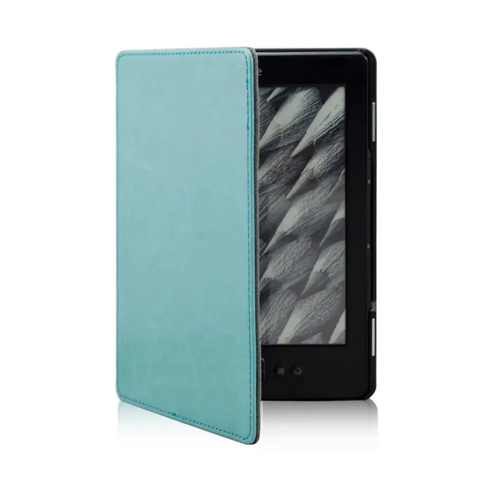 Funda Cases for Amazon Kindle 4 E-reader Leather Light Case smart protective