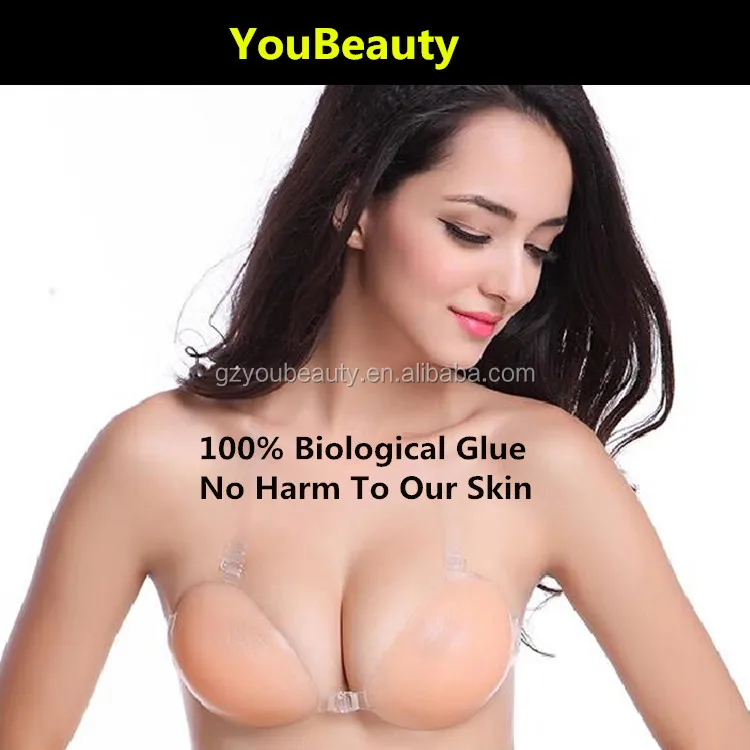 Hot Sales Ladies Sexy Panty And Bra Sets Adhesive Silicon bra with strap