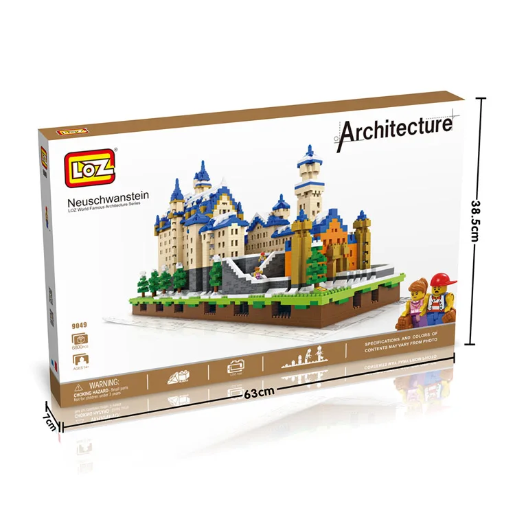 LOZ world famous architecture series neuschwanstein building blocks toys