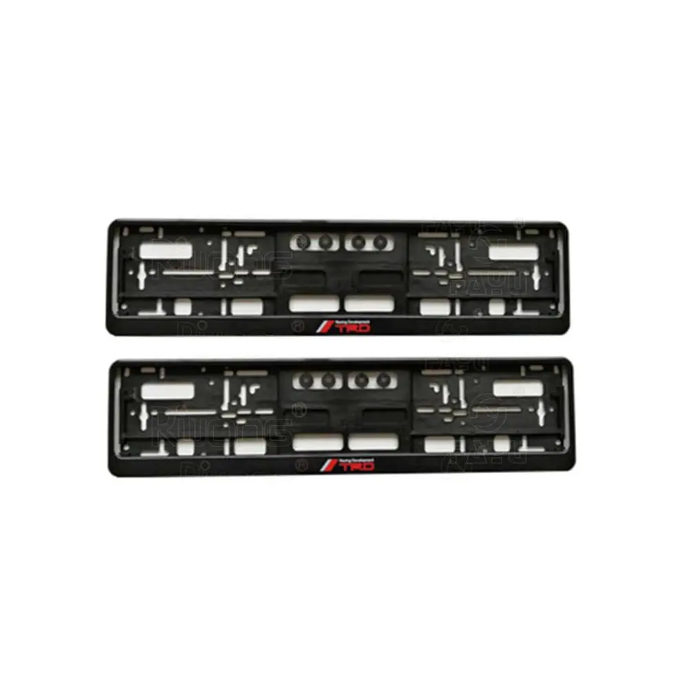 Euro plastic license plate frame trd frame with custom logo