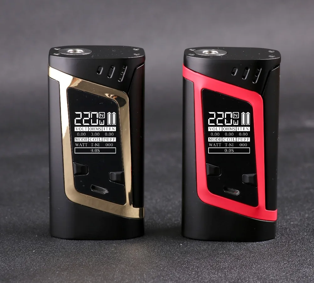 
Newest SMOK Alien Kit 220W Alien TC Mod with TFV8 Baby top filling sub ohm tank cool design Alien ecig starter kit 