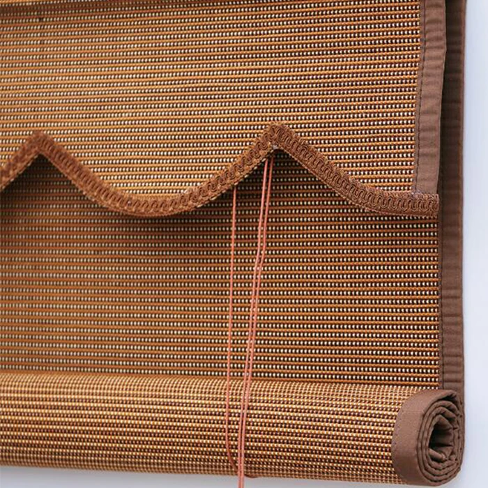 bamboo motorized roller blind decoration for home  waterproof day and night roller blind electric blinds