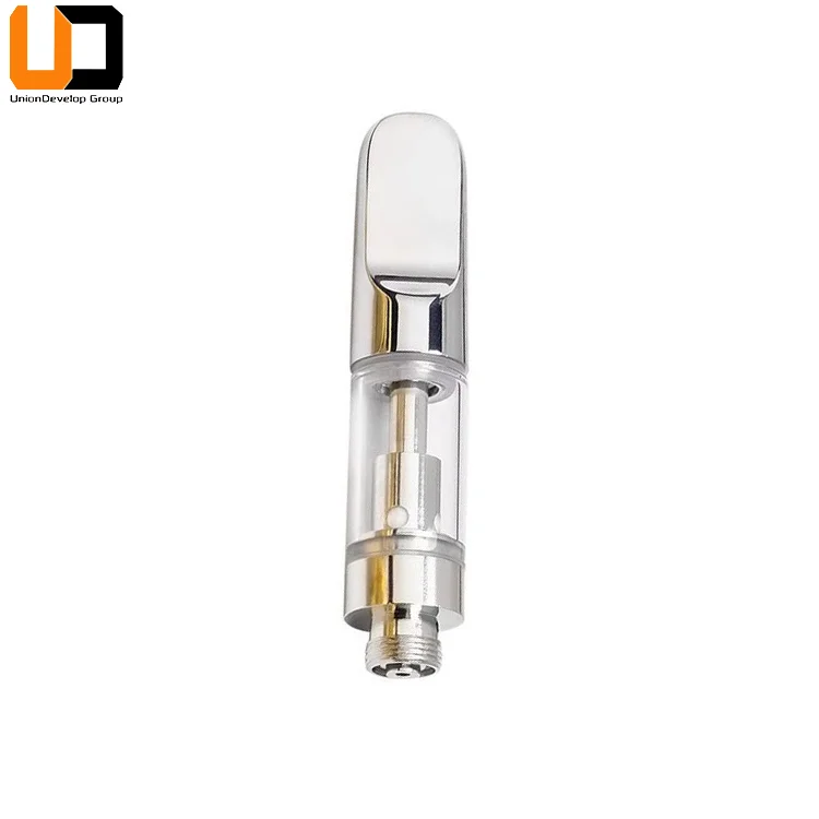 0,48 мл 0,5 мл 0,8 мл 0,9 мл 1,0 мл золотистый Серебристый толстый масляный картридж с металлическим наконечником стеклянная трубка пустой картридж для вейпа cbd