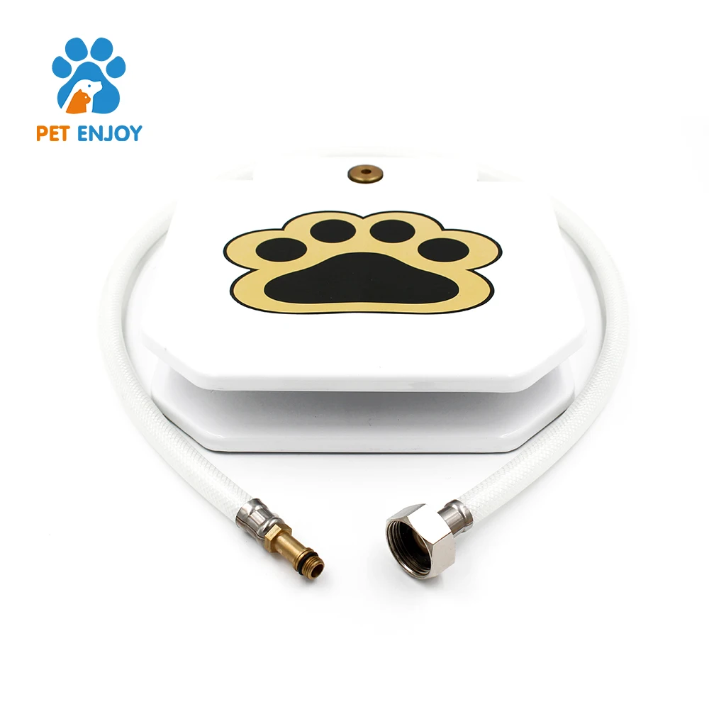 Automatic Puppy Drink Fountain Dog Feeder Sprinkler Water Dispenser Paw Pedal Activated Free Water Fountain
