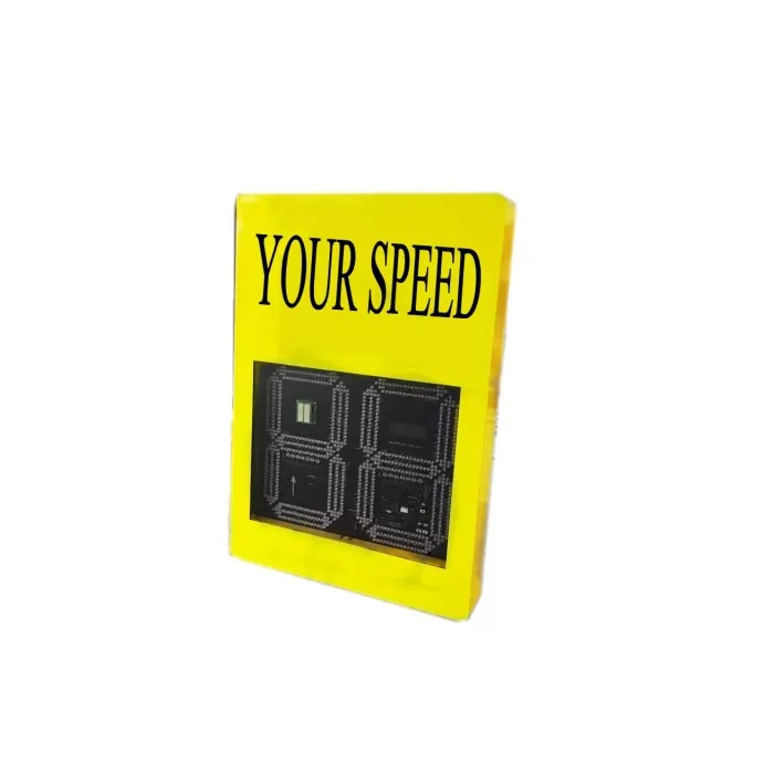 Yellow Radar Detective Speed Warning LED Signs Speed Measurement Display Traffic Flashing Speed Limit Signs