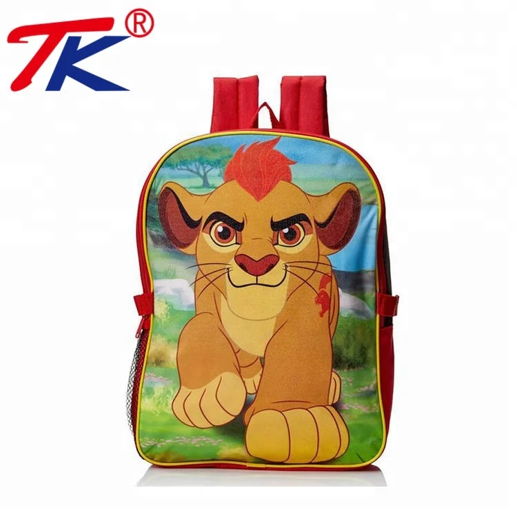 Wholesale New Adjustable Multi Little Boys Lion Cartoon Kid Backpack