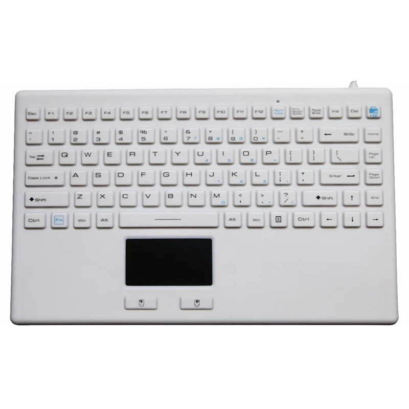 
Rugged washable touchpad silicon industrial keyboard 